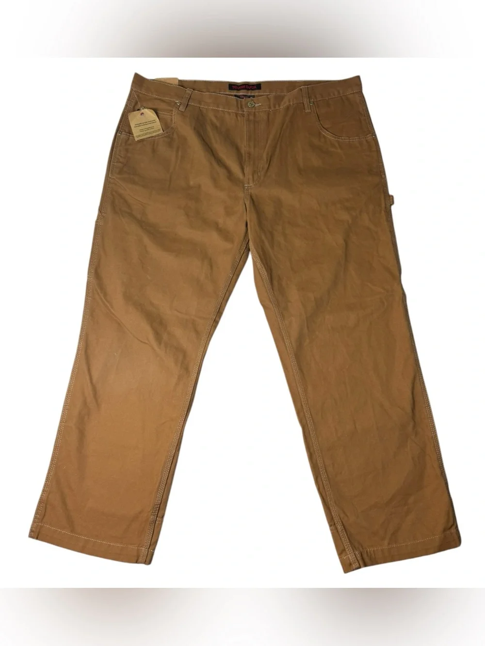 Tough Duck Men’s 42x30 Brown Cotton Work Utility Pants NWT